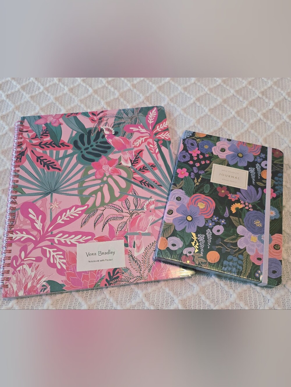 Vera Bradley and Rifle Paper Floral Notebooks Set